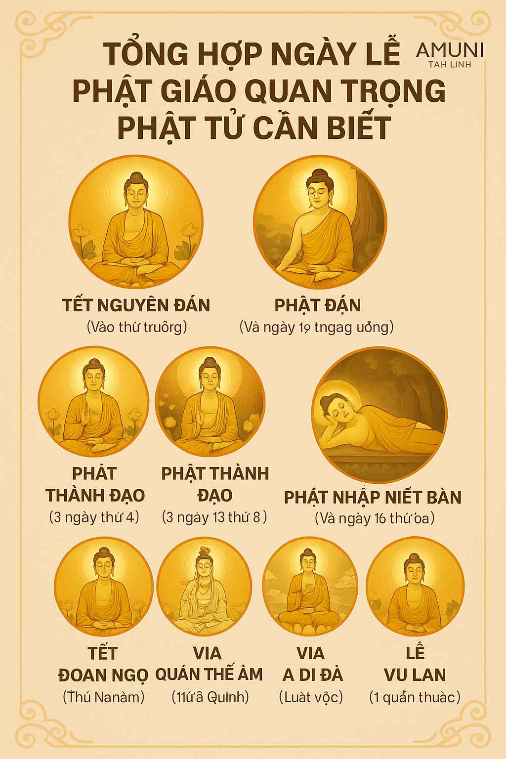 Tong Hop Ngay Le Phat Giao Quan Trong Phat Tu Can Biet Amuni Tam Linh